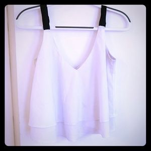 Zara Chiffon Crop Top S